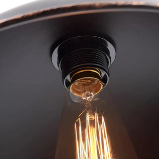 Industrial Cone Metal Outdoor Black Mini Wall Light Zawala Image - 12