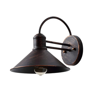 Industrial Cone Metal Outdoor Black Mini Wall Light Zawala Image - 6