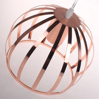 ZOWALA - Modern Living Room Copper Wire Cage Dome Pendant Light Image - 7