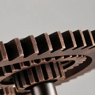 ZOWALA - Industrial Copper Metal Gear Chain Chandelier Image - 11