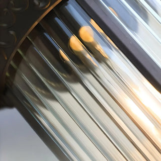 Vintage Industrial Cylindrical Glass External Wall Light Zawala Image - 15