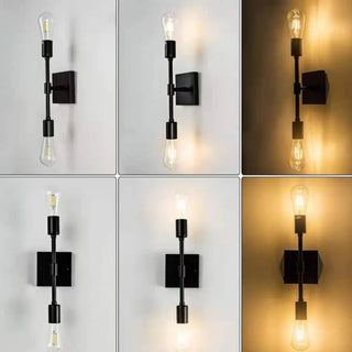 ZOWALA - Vintage Industrial Double Bulb Vanity Wall Light Image - 11