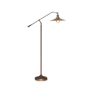 Adjustable Antique Bronze Flared Metal LED Floor Lamp Zawala Image - 4