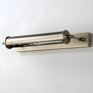 Industrial Brass Cylinder LED Bathroom Vanity Light Zawala Image - 6