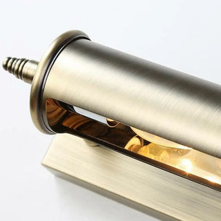 Industrial Brass Cylinder LED Bathroom Vanity Light Zawala Image - 8