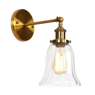 Vintage Gold Geometric Ribbed Wall Light Fixtures Zawala Image - 16