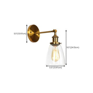 Vintage Gold Geometric Ribbed Wall Light Fixtures Zawala #size