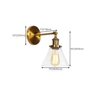 Vintage Gold Geometric Ribbed Wall Light Fixtures Zawala Image - 21