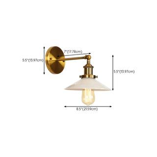 Vintage Gold Geometric Ribbed Wall Light Fixtures Zawala Image - 25