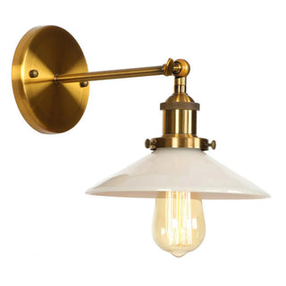 Vintage Gold Geometric Ribbed Wall Light Fixtures Zawala Image - 8