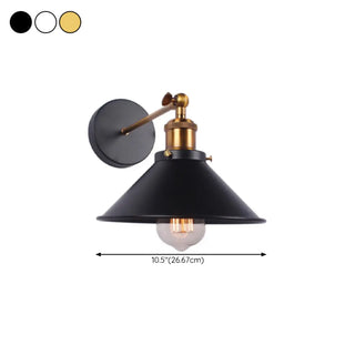 Adjustable Industrial Cone Metal Wall Sconce Set Zawala Image - 13