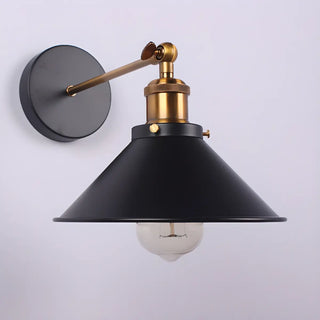 Adjustable Industrial Cone Metal Wall Sconce Set Zawala Image - 4