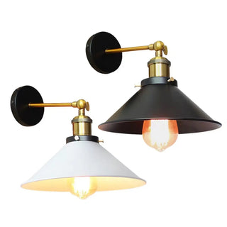 Adjustable Industrial Cone Metal Wall Sconce Set Zawala Image - 8