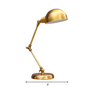 ZOWALA - Industrial Gold Metal Desk Lamp Image - 5