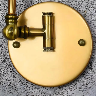 ZOWALA - Industrial Swing Arm Cone Iron Bedroom Gold Wall Sconce Image - 11