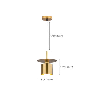 ZOWALA - Industrial Dome Golden Pendant Light Flexible Length #size