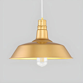 ZOWALA - Industrial Rustic Barn Metal Gold Indoor Pendant Light Image - 2