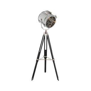 Adjustable Industrial Metallic Sliver Cylinder Floor Lamp Zawala Image - 6