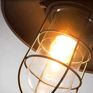 Industrial Mini Black Metal Cage LED Wall Sconce Zawala Image - 12