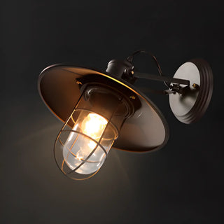 Industrial Mini Black Metal Cage LED Wall Sconce Zawala Image - 8