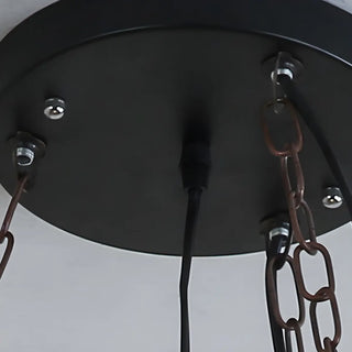 ZOWALA - Industrial Orb Sphere Edison Bulb Chandelier Image - 12