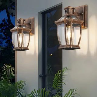 Classic Outdoor Black Metal Waterproof Box Wall Lamp Zawala Image - 1