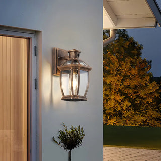 Classic Outdoor Black Metal Waterproof Box Wall Lamp Zawala Image - 3