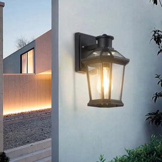 Classic Outdoor Black Metal Waterproof Box Wall Lamp Zawala Image - 4