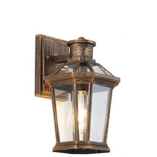 Classic Outdoor Black Metal Waterproof Box Wall Lamp Zawala Image - 5