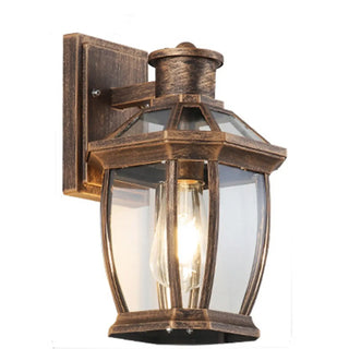 Classic Outdoor Black Metal Waterproof Box Wall Lamp Zawala Image - 6
