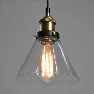 ZOWALA - Vintage Industrial Clear Glass Globe Pendant Light Image - 11
