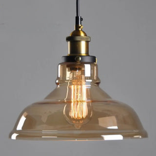 ZOWALA - Vintage Industrial Clear Glass Globe Pendant Light Image - 12