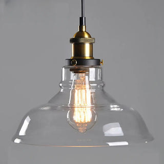 ZOWALA - Vintage Industrial Clear Glass Globe Pendant Light Image - 14