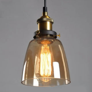 ZOWALA - Vintage Industrial Clear Glass Globe Pendant Light Image - 15