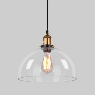 ZOWALA - Vintage Industrial Clear Glass Globe Pendant Light Image - 20