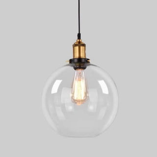 ZOWALA - Vintage Industrial Clear Glass Globe Pendant Light Image - 21