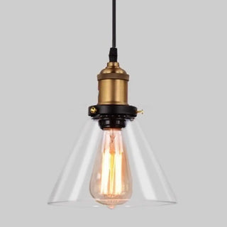 ZOWALA - Vintage Industrial Clear Glass Globe Pendant Light Image - 22