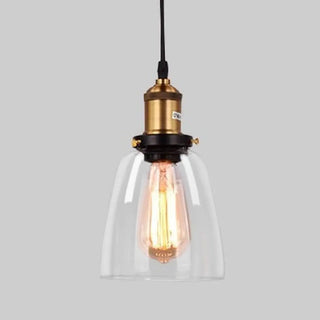 ZOWALA - Vintage Industrial Clear Glass Globe Pendant Light Image - 23