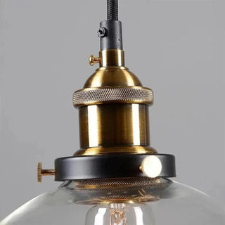 ZOWALA - Vintage Industrial Clear Glass Globe Pendant Light Image - 28