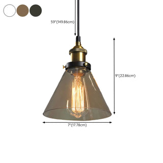 ZOWALA - Vintage Industrial Clear Glass Globe Pendant Light Image - 33