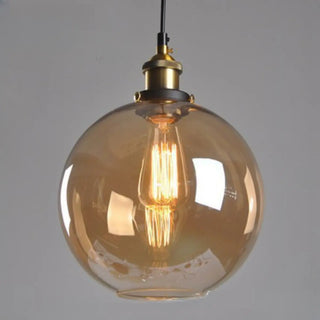 ZOWALA - Vintage Industrial Clear Glass Globe Pendant Light Image - 6