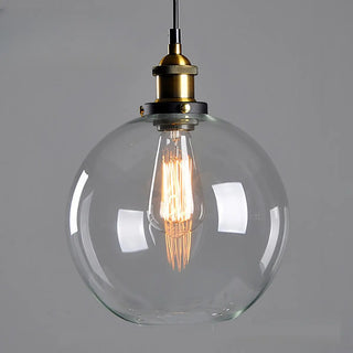 ZOWALA - Vintage Industrial Clear Glass Globe Pendant Light Image - 8