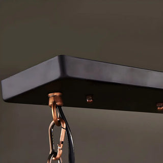 ZOWALA - Rustic Lantern Industrial Wood Ceiling Light Large Image - 8