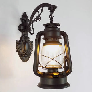 Vintage Silver Outdoor Lantern Waterproof Wall Sconce Zawala Image - 6