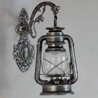 Vintage Silver Outdoor Lantern Waterproof Wall Sconce Zawala Image - 8