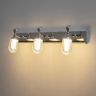 3-Light Industrial Linear Chrome Vanity Light Fixture Zowala Image - 1