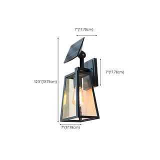 Industrial Solar-Power Black Cage Exterior Wall Light Zawala Image - 10