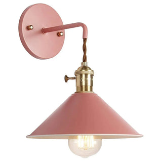 Industrial Yellow Cone Down Metal LED Wall Sconce Zawala Image - 6