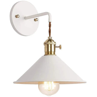 Industrial Yellow Cone Down Metal LED Wall Sconce Zawala Image - 7