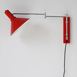 Simple Red Cone Metal LED Swing Arm Wall Sconce Zawala Image - 7